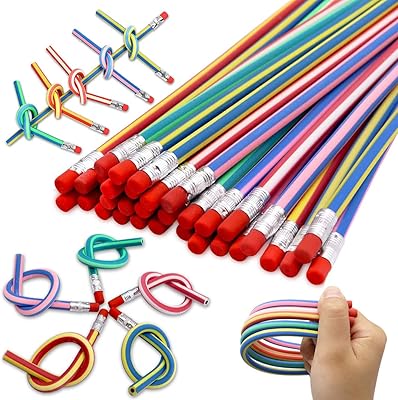 20 pièces crayons pliables souples et flexibles pour enfants crayons de couleur magiques