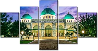 Tomovo khoja ahrur valiye images de mosquée pour chambre à coucher, affiche islamique imprimée sur toile, décoration murale de mosquée, 5 pièces, décoration d'intérieur moderne pour salon, encadrée, tendue et prête à accrocher (152,4 x 81,3 cm) – Photo produit Dakar Sénégal – Livraison rapide Tomovo khoja ahrur valiye images de mosquée pour chambre à coucher, affiche islamique imprimée sur toile, décoration murale de mosquée, 5 pièces, décoration d'intérieur moderne pour salon, encadrée, tendue et prête à accrocher (152,4 x 81,3 cm). Découvrez le shopping sans frontières avec Diaytar Sénégal