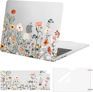 Mosiso garden floral design coque rigide en plastique avec sim a2681 m2 compatible
