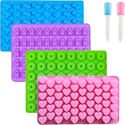 Moules à bonbons en silicone cool baby gummy bear moules avec 2