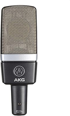 Pro audio c214 microphone à condensateur professionnel large membrane gris