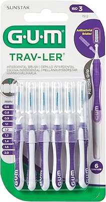 Brosse pour enlever les gencives tartares trav-lear, brosse interdentaire - violet - manche