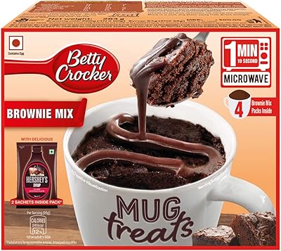 Betty crocker mug treat brownie mix sachet, 264 g