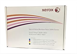 Boîte arc-en-ciel cmjn pour xerox phaser 6020/6022 et xerox wc6025/6027