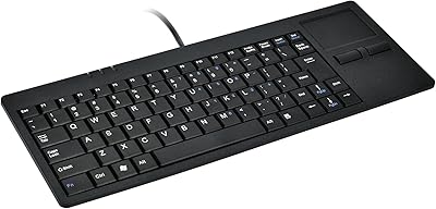Clavier filaire mince mc sight avec pavé tactile - structure de pied
