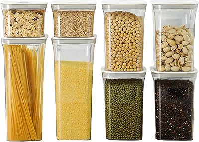 Jigero lot de 6 récipients hermétiques de stockage des aliments réservoir en plastique