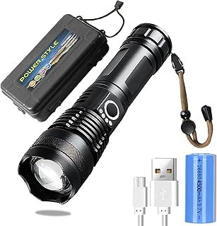 Lampe de poche rechargeable portable lk2caft avec boîte, lampe de poche led ultra
