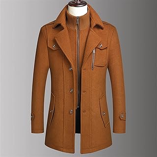 Trench-coat pour hommes manteau de sport nouveau trench à boutonnage simple