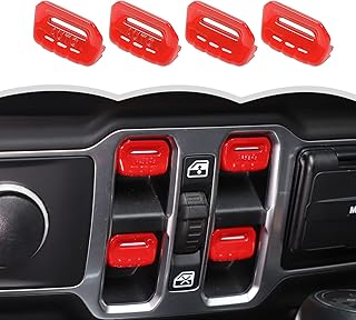 Couvercle de bouton de commutation de vitre électrique sqb, accessoires intérieurs pour jeep