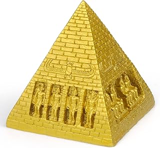Figurine pyramidale égyptienne en résine, figurine miniature en résine pour la décoration