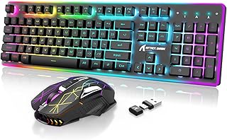Combo clavier et souris de jeu sans fil double récepteur 24