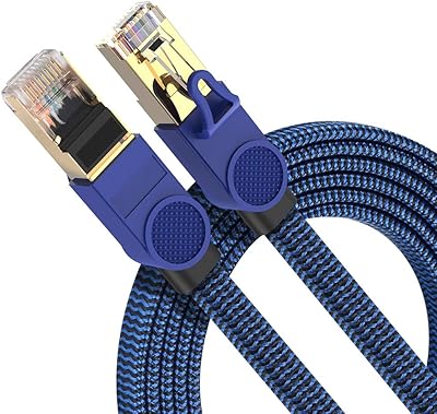 Câble ethernet danie 5m cat 8, câble lan haut débit 40gbps 2000mhz rj45