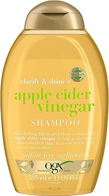 Shampoing purifiant au vinaigre de cidre de pomme ogx pour cheveux gras, 385