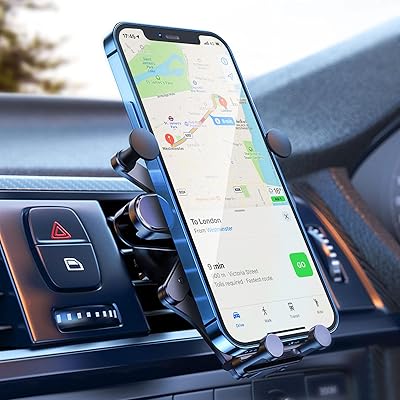 Support de téléphone de voiture [base de rotation à 360 degrés] pour grille