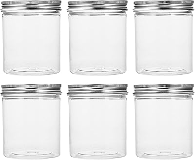 Bestonzon 6 pièces avec couvercle en aluminium pots à biscuits récipient de stockage
