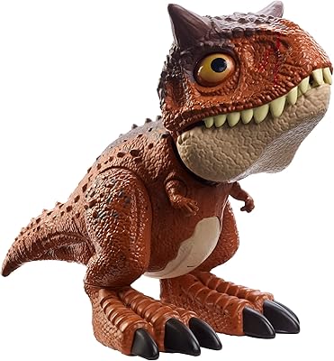 Figurine de dinosaure jurassic world chompin' carnotaurus toro, à partir de 4 ans