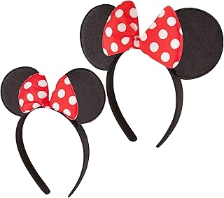 Oreilles disney minnie mouse, lot de 2 bandeaux pour maman et moi, assortis