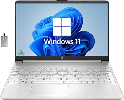 Ordinateur portable hp 2022 hd 15,6 pouces, intel core i3-1115g4, 16 go ddr4