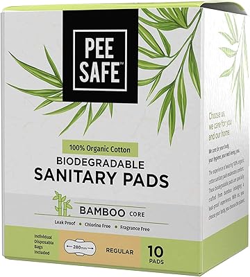 Serviettes hygiéniques biodégradables besafe - régulières (paquet de 10)
