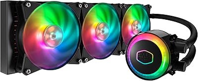 Cooler master ml360r argb refroidisseur de processeur aio en boucle fermée, pompe à
