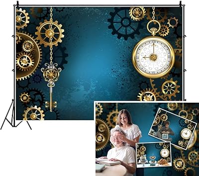 Dashan 10x8ft toile de fond steampunk vintage en polyester pour photographie