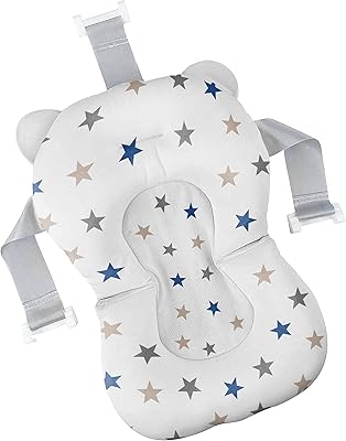 Oreiller de bain pour bébé moon antidérapant oreiller de soutien de baignoire pliable