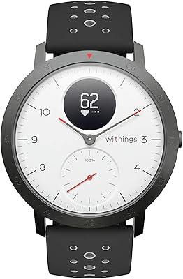 Montre intelligente multisports withings steel hr sport, gps connecté, fréquence cardiaque, niveau