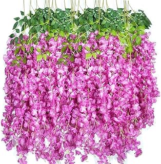 Ensemble de couronnes suspendues de 12 pièces/45 pouces, grandes fleurs de vigne
