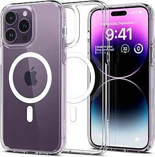 Coque spigen ultra hybrid (mag fit) conçue pour iphone 14 pro max, compatible