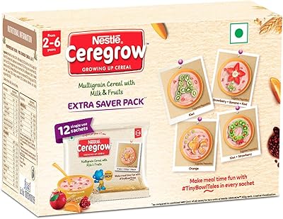 Nestlé ceregro multi céréales avec lait et fruits - multi pack 600g