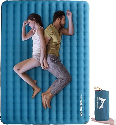 Coussin de couchage de camping double wolf walker pour 2 personnes matelas