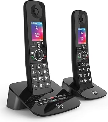 Téléphone domestique sans fil bt premium avec blocage, synchronisation et réponse à 100
