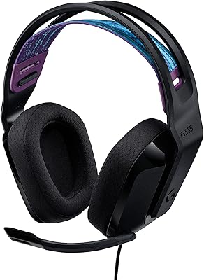 Casque de jeu filaire logitech g335 avec microphone prise audio 35