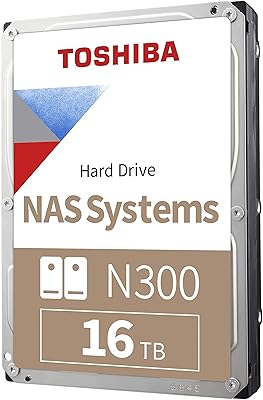 Disque dur interne toshiba n300 16 to nas 3,5 pouces - cmr sata