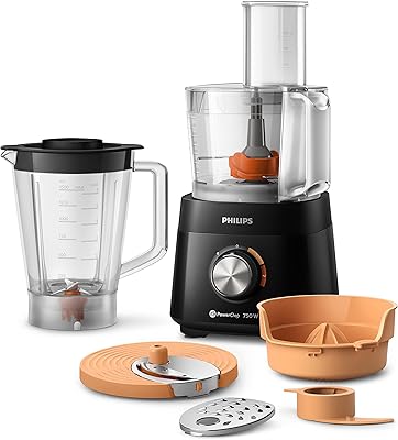 Robot culinaire philips série 5000 hr7302/90, noir 'garantie minimale d'un an'