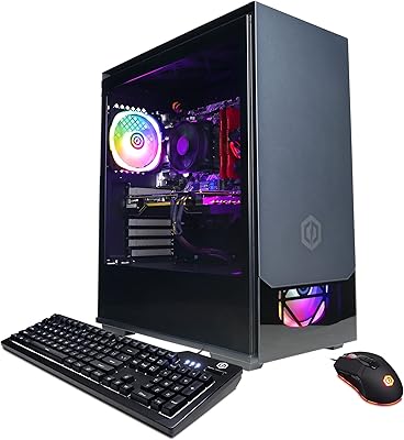 Ordinateur de jeu cyber ​​​​power pc gamer master, amd ryzen 7 7700x 4,5
