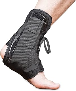 Orthèse de cheville pour femmes et hommes attelle à lacets avec attaches