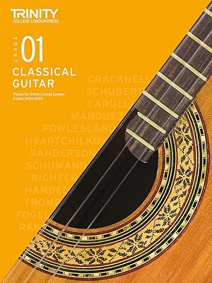 Pièces d'examen de guitare classique du trinity college de londres 2020-2023 : 1re