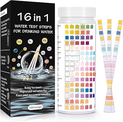Kit de test d'eau 16 en 1 pour l'eau potable 100