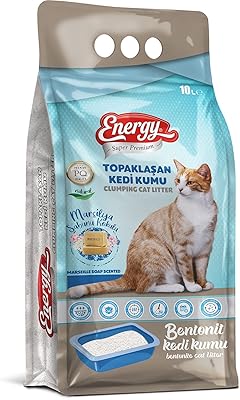 Sac à litière pour chat energy bentonite au parfum de savon de marseille