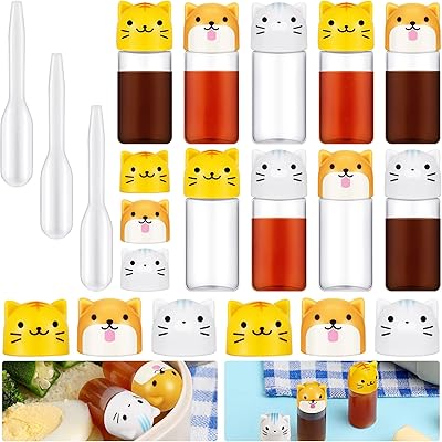 12 pièces récipient à bento de sauce soja accessoires de boîte petite bouteille