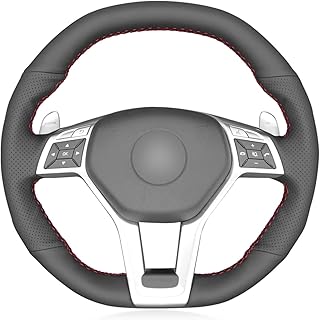 Couvre-volant cousu main pour mercedes-benz a 45 amg 2013-2015 cla c