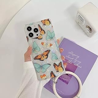 Coque unipurl pour iphone 13 pour femmes et filles joli papillon pailleté