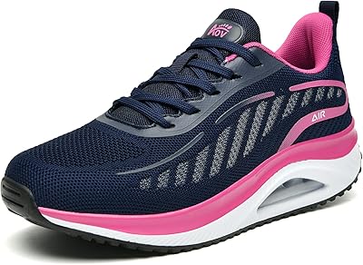 Chaussures de marche aériennes pour femmes, chaussures de sport décontractées avec soutien