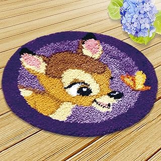 Kit de broderie de tapis, kit de crochets à loquet faits à la main