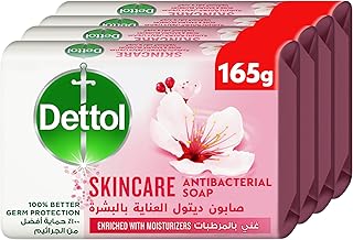 Savon de bain dettol, 165 g - paquet de 4, rose et fleur