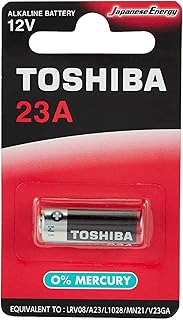 Pile alcaline toshiba type 23ah 12v (0% mercure) - equivalente à lrv08 /