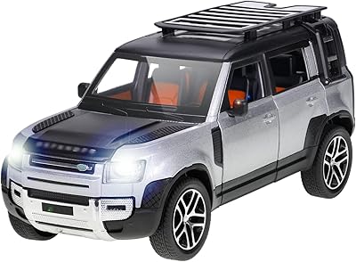 1/24 land rover new defender 110 diecast car toy set, cadeau pour enfants