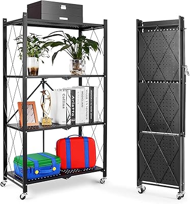 Étagère debout pliable arabest, étagère de rangement modulaire, étagère de rangement en métal