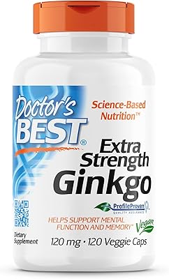 Ginko super puissant de doctor's sans ogm gluten végétalien soja améliore la fonction